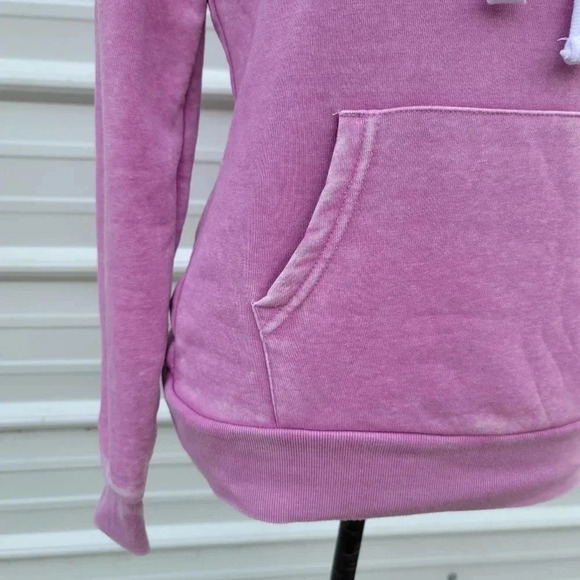 Reflex Women's Washed Pink Long Sleeve Pullover Hoodie Size: Small - Picture 3 of 7